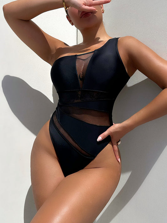 Shoulder Drop Swimsuit