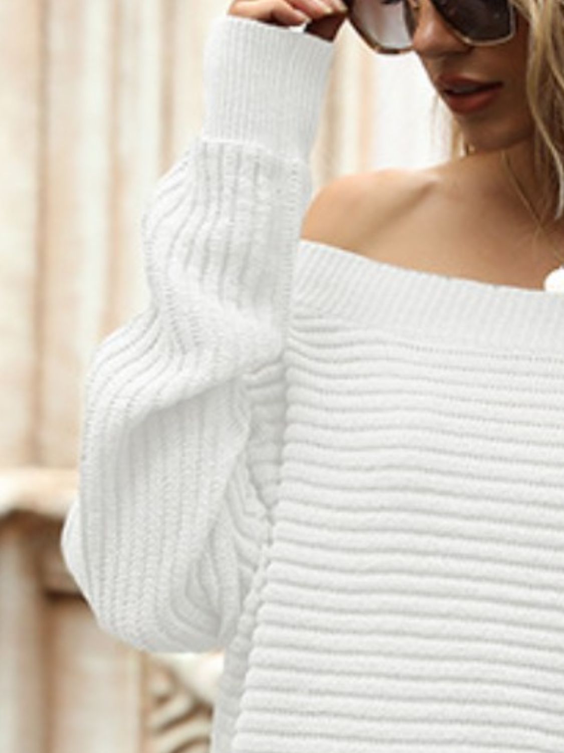 Ribbed Long Sleeve Sweater